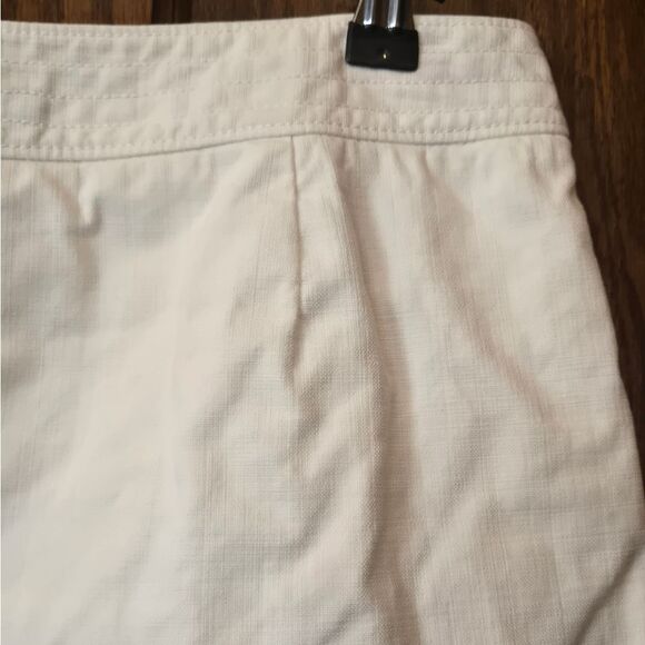 J CREW RARE VINTAGE Ivory Skirt with Beach Surfing Scene Print - Picture 8 of 11